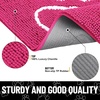image:imageSmiry Dog Door Mat for Muddy Paws Absorbent Non Slip Dirt Trapper 47x32Hot Pink and White