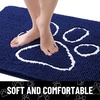 image:imageSmiry Dog Door Mat for Muddy Paws Absorbent Non Slip Dirt Trapper 47x32Navy Blue and White