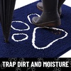 image:imageSmiry Dog Door Mat for Muddy Paws Absorbent Non Slip Dirt Trapper 47x32Navy Blue and White