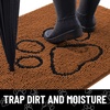 image:imageSmiry Dog Door Mat for Muddy Paws Absorbent Non Slip Dirt Trapper 47x32Ochre and Black