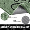 image:imageSmiry Dog Door Mat for Muddy Paws Absorbent Non Slip Dirt Trapper 47x32Olive Green and Black