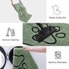image:imageSmiry Dog Door Mat for Muddy Paws Absorbent Non Slip Dirt Trapper 47x32Olive Green and Black