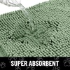 image:imageSmiry Dog Door Mat for Muddy Paws Absorbent Non Slip Dirt Trapper 47x32Olive Green and Black