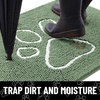 image:imageSmiry Dog Door Mat for Muddy Paws Absorbent Non Slip Dirt Trapper 47x32Olive Green and White