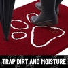 image:imageSmiry Dog Door Mat for Muddy Paws Absorbent Non Slip Dirt Trapper 47x32Red and White