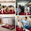 image:imageSmiry Dog Door Mat for Muddy Paws Absorbent Non Slip Dirt Trapper 47x32Red and White