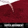 image:imageSmiry Dog Door Mat for Muddy Paws Absorbent Non Slip Dirt Trapper 47x32Red and White