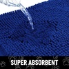 image:imageSmiry Dog Door Mat for Muddy Paws Absorbent Non Slip Dirt Trapper 47x32Royal Blue and White
