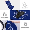 image:imageSmiry Dog Door Mat for Muddy Paws Absorbent Non Slip Dirt Trapper 47x32Royal Blue and White