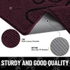 image:imageSmiry Dog Door Mat for Muddy Paws Absorbent Non Slip Dirt Trapper 47x32Russet and Black