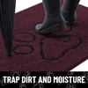 image:imageSmiry Dog Door Mat for Muddy Paws Absorbent Non Slip Dirt Trapper 47x32Russet and Black