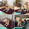 image:imageSmiry Dog Door Mat for Muddy Paws Absorbent Non Slip Dirt Trapper 47x32Russet and Black