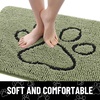 image:imageSmiry Dog Door Mat for Muddy Paws Absorbent Non Slip Dirt Trapper 47x32Sage Green and Black