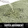 image:imageSmiry Dog Door Mat for Muddy Paws Absorbent Non Slip Dirt Trapper 47x32Sage Green and Black