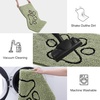 image:imageSmiry Dog Door Mat for Muddy Paws Absorbent Non Slip Dirt Trapper 47x32Sage Green and Black