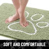 image:imageSmiry Dog Door Mat for Muddy Paws Absorbent Non Slip Dirt Trapper 47x32Sage Green and White