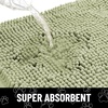 image:imageSmiry Dog Door Mat for Muddy Paws Absorbent Non Slip Dirt Trapper 47x32Sage Green and White