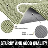image:imageSmiry Dog Door Mat for Muddy Paws Absorbent Non Slip Dirt Trapper 47x32Sage Green and White