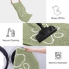 image:imageSmiry Dog Door Mat for Muddy Paws Absorbent Non Slip Dirt Trapper 47x32Sage Green and White