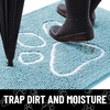 image:imageSmiry Dog Door Mat for Muddy Paws Absorbent Non Slip Dirt Trapper 47x32Sky Blue and White
