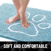 image:imageSmiry Dog Door Mat for Muddy Paws Absorbent Non Slip Dirt Trapper 47x32Sky Blue and White