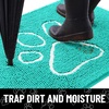 image:imageSmiry Dog Door Mat for Muddy Paws Absorbent Non Slip Dirt Trapper 47x32Turquoise and White