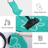 image:imageSmiry Dog Door Mat for Muddy Paws Absorbent Non Slip Dirt Trapper 47x32Turquoise and White