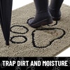image:imageSmiry Dog Door Mat for Muddy Paws Absorbent Non Slip Dirt Trapper 47x32Warm Taupe and Black