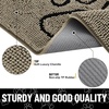 image:imageSmiry Dog Door Mat for Muddy Paws Absorbent Non Slip Dirt Trapper 47x32Warm Taupe and Black