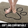 image:imageSmiry Dog Door Mat for Muddy Paws Absorbent Non Slip Dirt Trapper 47x32Warm Taupe and Black