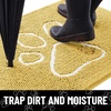 image:imageSmiry Dog Door Mat for Muddy Paws Absorbent Non Slip Dirt Trapper 47x32Yellow and White