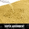 image:imageSmiry Dog Door Mat for Muddy Paws Absorbent Non Slip Dirt Trapper 47x32Yellow and White