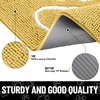 image:imageSmiry Dog Door Mat for Muddy Paws Absorbent Non Slip Dirt Trapper 47x32Yellow and White