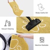 image:imageSmiry Dog Door Mat for Muddy Paws Absorbent Non Slip Dirt Trapper 47x32Yellow and White