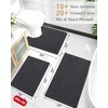 image:imageSmiry Thick Bathroom Rugs 32x20 Extra Soft Absorbent Chenille Bath Mats NonSlip Rubber Backing Machine Washable Quick Dry Bathroom Floor Mats for Tub Shower Home Decor Accessories GreyDark Grey