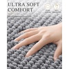 image:imageSmiry Thick Bathroom Rugs 32x20 Extra Soft Absorbent Chenille Bath Mats NonSlip Rubber Backing Machine Washable Quick Dry Bathroom Floor Mats for Tub Shower Home Decor Accessories GreyGrey