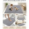 image:imageSmiry Thick Bathroom Rugs 32x20 Extra Soft Absorbent Chenille Bath Mats NonSlip Rubber Backing Machine Washable Quick Dry Bathroom Floor Mats for Tub Shower Home Decor Accessories GreyGrey