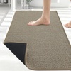 image:imageSmiry Bath Rugs 30x20 Non Slip Washable Modern Woven Bath Mats Super Soft Absorbent for Bathroom Floor Tub Shower Home Decor Accessories BrownBrown