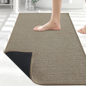 image:imageSmiry Bath Rugs 30x20 Non Slip Washable Modern Woven Bath Mats Super Soft Absorbent for Bathroom Floor Tub Shower Home Decor Accessories BrownBrown