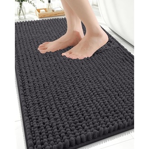 image:imageSmiry Thick Bathroom Rugs 32x20 Extra Soft Absorbent Chenille Bath Mats NonSlip Rubber Backing Machine Washable Quick Dry Bathroom Floor Mats for Tub Shower Home Decor Accessories GreyDark Grey