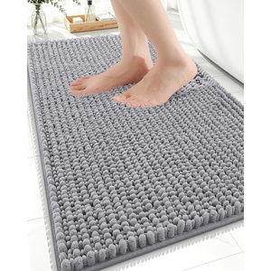 image:imageSmiry Thick Bathroom Rugs 32x20 Extra Soft Absorbent Chenille Bath Mats NonSlip Rubber Backing Machine Washable Quick Dry Bathroom Floor Mats for Tub Shower Home Decor Accessories GreyGrey