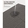 image:imageSmiry Bath Mats 30x20 Super Absorbent Low Pile Bath Rugs NonSlip Washable Quick Dry Carpet for Bathroom Dark GreyDark Grey