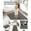 image:imageSmiry Bath Mats 30x20 Super Absorbent Low Pile Bath Rugs NonSlip Washable Quick Dry Carpet for Bathroom Dark GreyDark Grey