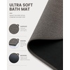 image:imageSmiry Bath Mats 30x20 Super Absorbent Low Pile Bath Rugs NonSlip Washable Quick Dry Carpet for Bathroom Dark GreyDark Grey