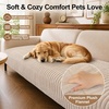 image:imageSmiry Couch Covers for Dogs Non Slip Plush Washable Sofa Cover for PetsApricot