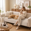 image:imageSmiry Couch Covers for Dogs Non Slip Plush Washable Sofa Cover for PetsApricot