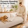 image:imageSmiry Couch Covers for Dogs Non Slip Plush Washable Sofa Cover for PetsApricot