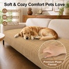 image:imageSmiry Couch Covers for Dogs Non Slip Plush Washable Sofa Cover for PetsCamel
