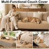 image:imageSmiry Couch Covers for Dogs Non Slip Plush Washable Sofa Cover for PetsCamel