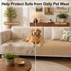 image:imageSmiry Couch Covers for Dogs Non Slip Plush Washable Sofa Cover for PetsCamel